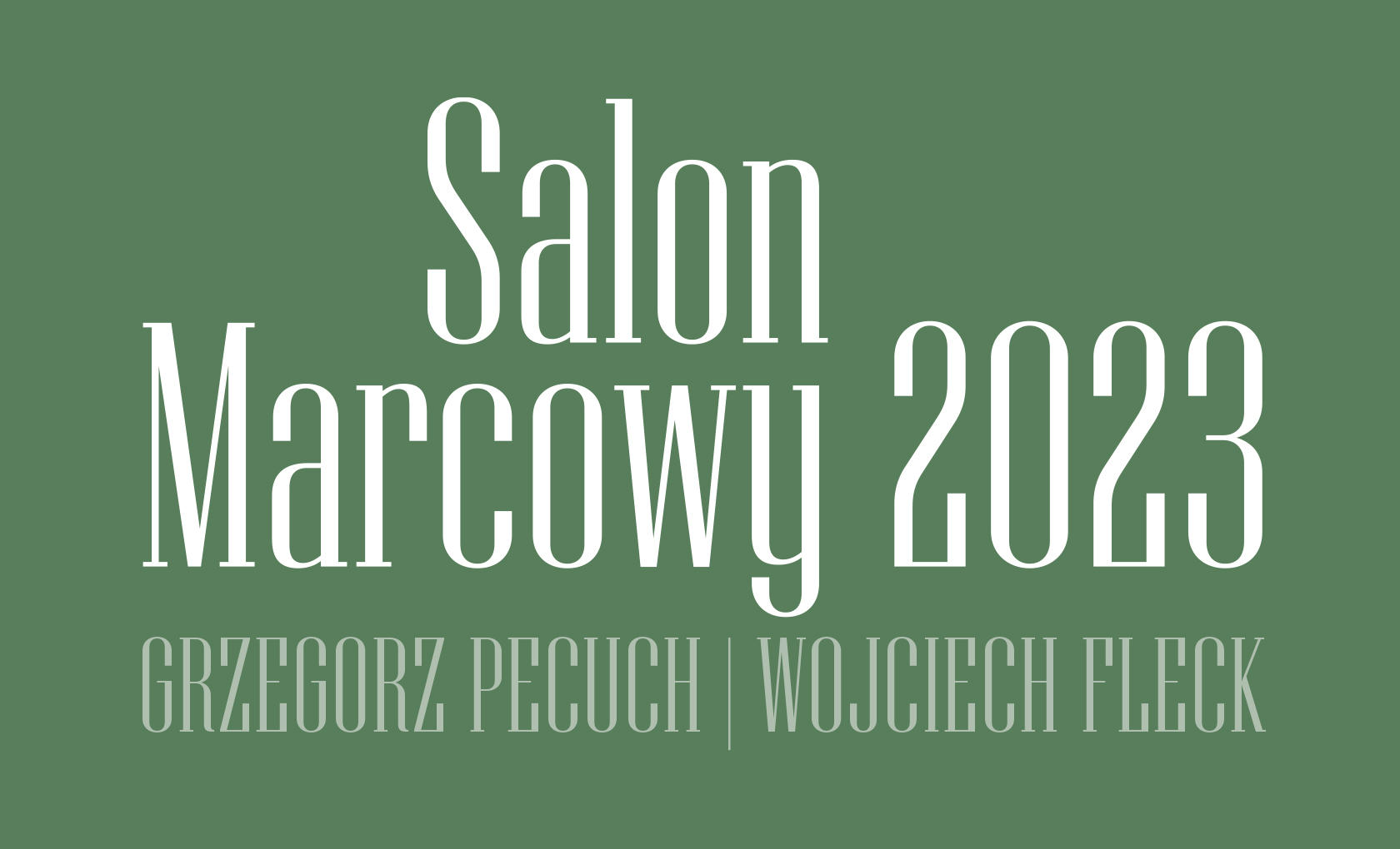 Salon Marcowy 2023. Grzegorz Pecuch i Wojciech Fleck w Miejskiej Galerii Sztuki